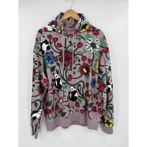 Roberto Lugo x Walmart Hoodie Sweatshirt Panda Floral All Over Streetwear